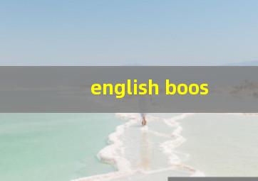 english boos